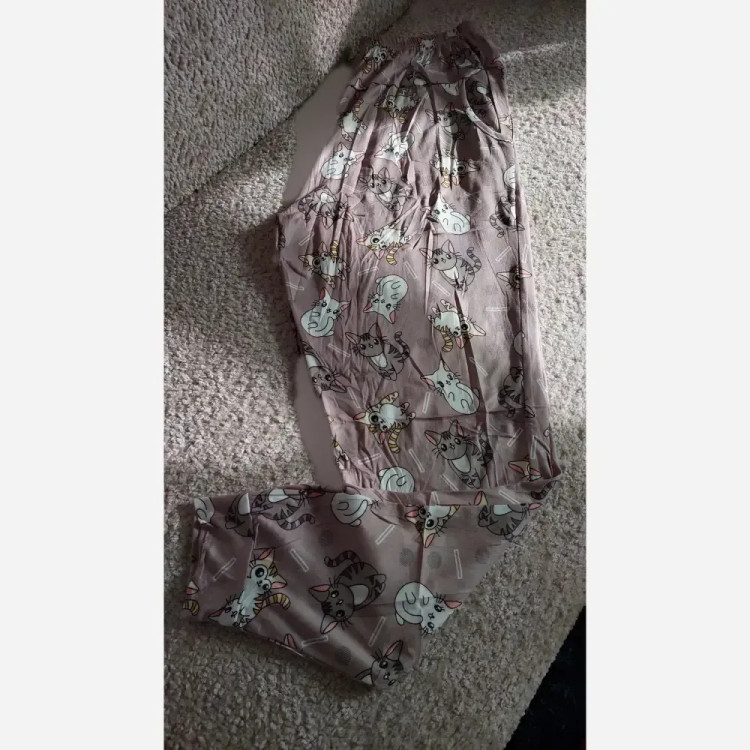 شلوار راحتی طرح عروسکی زنانه برند لیدی سایز 36 تا 48 پارچه خنک و لطیف