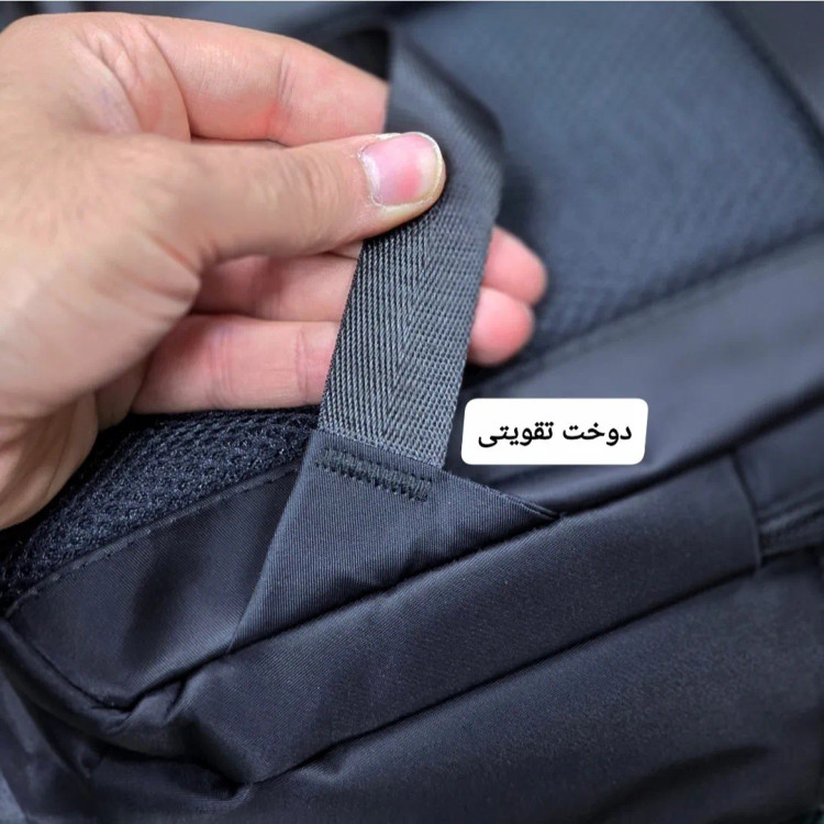 کوله پشتی لپتاپی قفل دار مناسب روزمره اداری دانشجویی دبیرستانی ارتفاع 44 سانتی متر