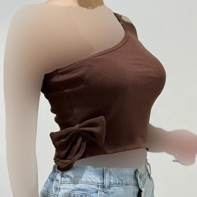 کراپ یقه رومی کبریتی زنانه کد 1410