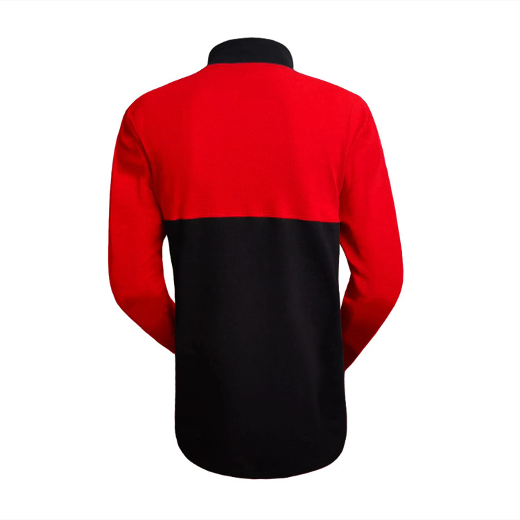 ست تیشرت آستین بلند مردانه طرح نایک یقه ایستاده جودون و شلوار نخی ترکيبي دو رنگ سایز L XL XXL