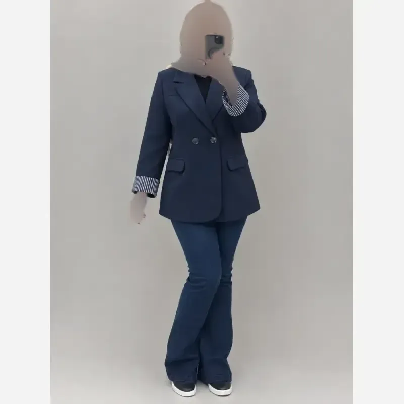 کت تک آستین طرحدار جنس هرمس سایز 38 تا 46 لایی پرشین