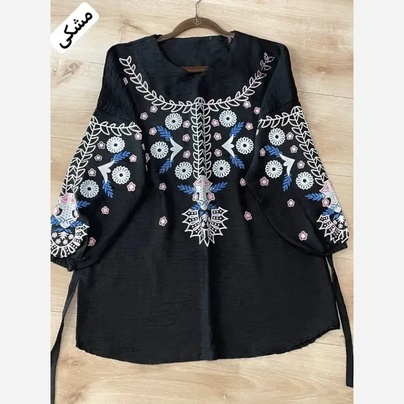 تونیک چاپی رنگی آرامش جنس شانتون درجه یک