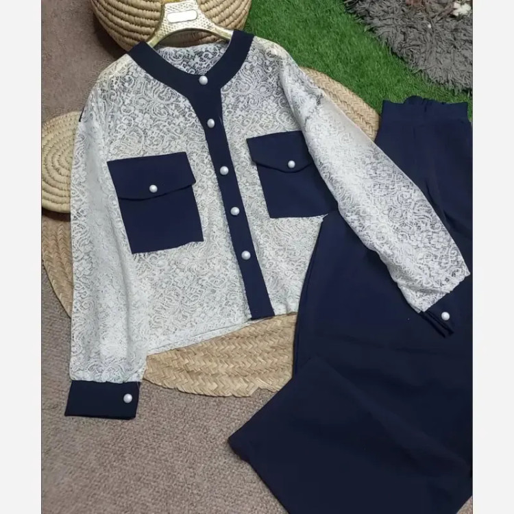 ست مجلسی نوردخت به همراه تل جنس سوپرمازراتی و گیپور فری سایز 38 تا 46
