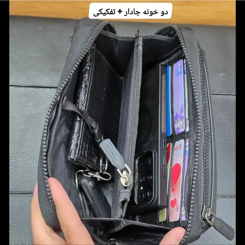 کیف دوشی و دستی اسپرت کلوین کلاین مدل 3 کاره برزنتی آبگریز