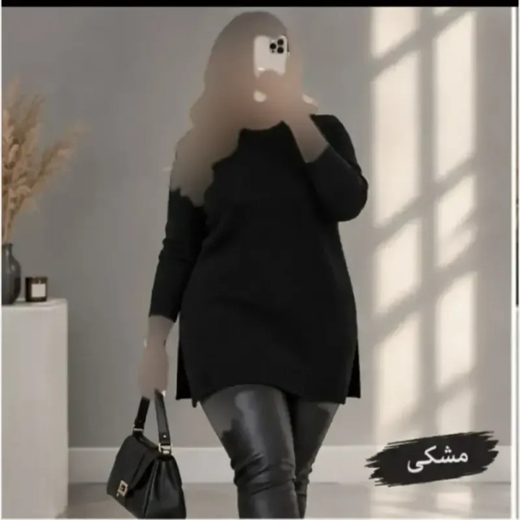 تونیک بافت زنانه نخ ترک ضد حساسیت سایز 38 تا 48