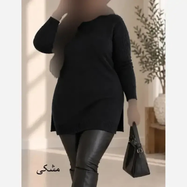 تونیک بافت زنانه نخ ترک ضد حساسیت سایز 38 تا 48