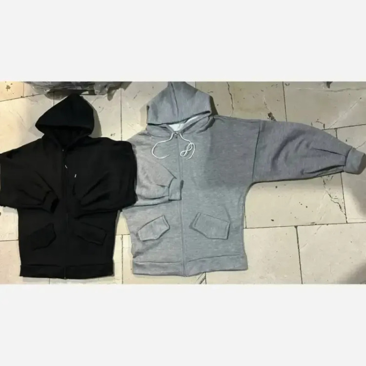سویشرت خفاشی دورس داخل کرکی فری سایز 36 تا 54